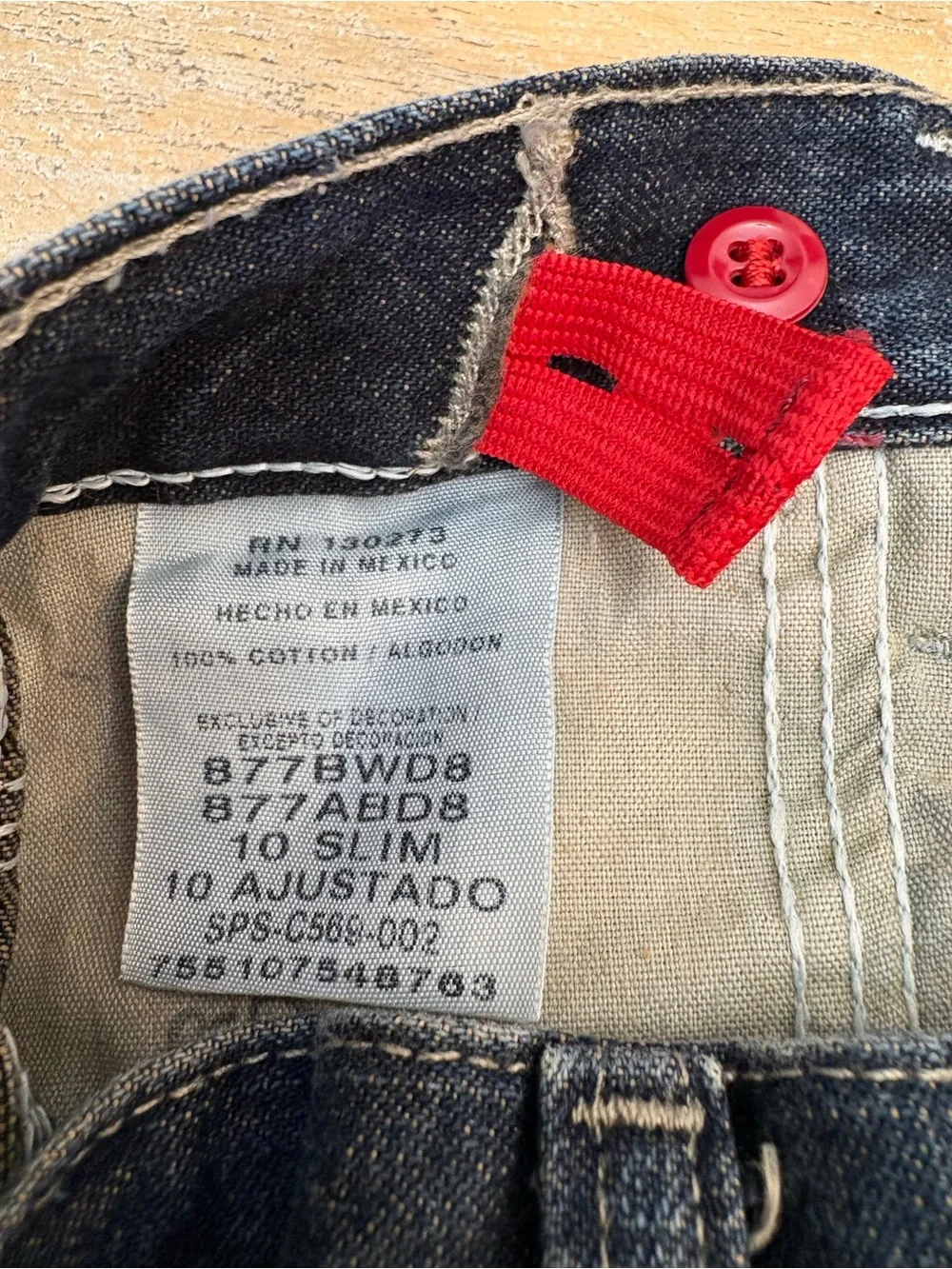 Wrangler Boys Wide Leg Carpenter Jeans Y2K Skater Kids Sz 10 Slim